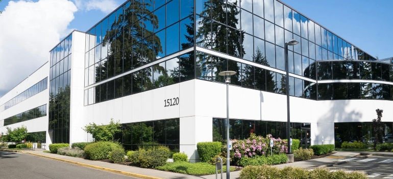 a commercial building