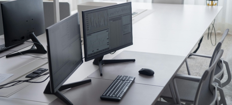 an office desk 
