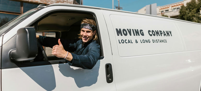 a moving van