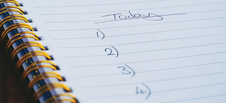 a to do list