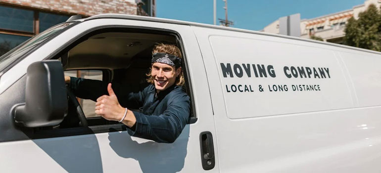 a mover in a van